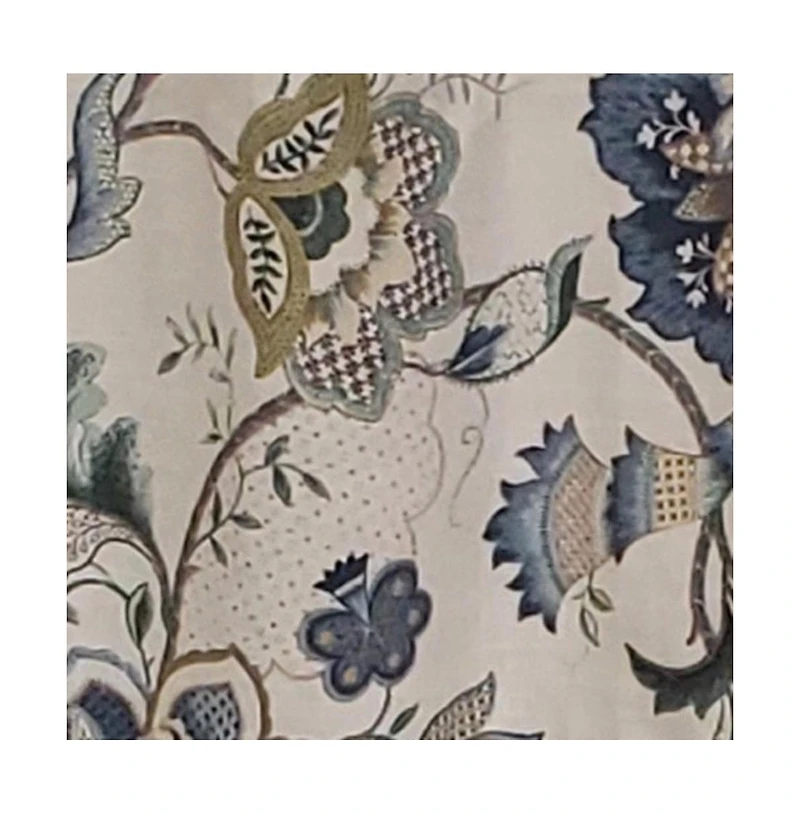 Rlf Home Ophelia Tab Valance All season 4" Tab Valance 45" x 15" Iris Blue