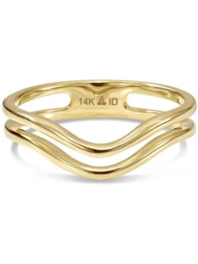 Devata Wishbone Arch Ring in 14K Gold