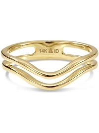 Devata Wishbone Arch Ring in 14K Gold