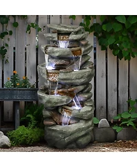 SunJet 40.5” High Rocks Outdoor Water Fountain