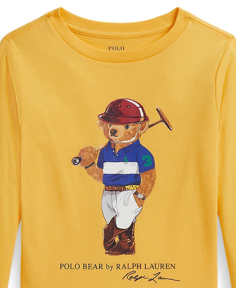 Polo Ralph Lauren Boys 2-7 Bear Cotton Long-Sleeve Tee