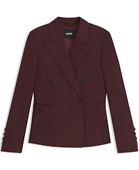 Boss by Hugo Women's Virgin-Wool Twill Regular-Fit Blazer