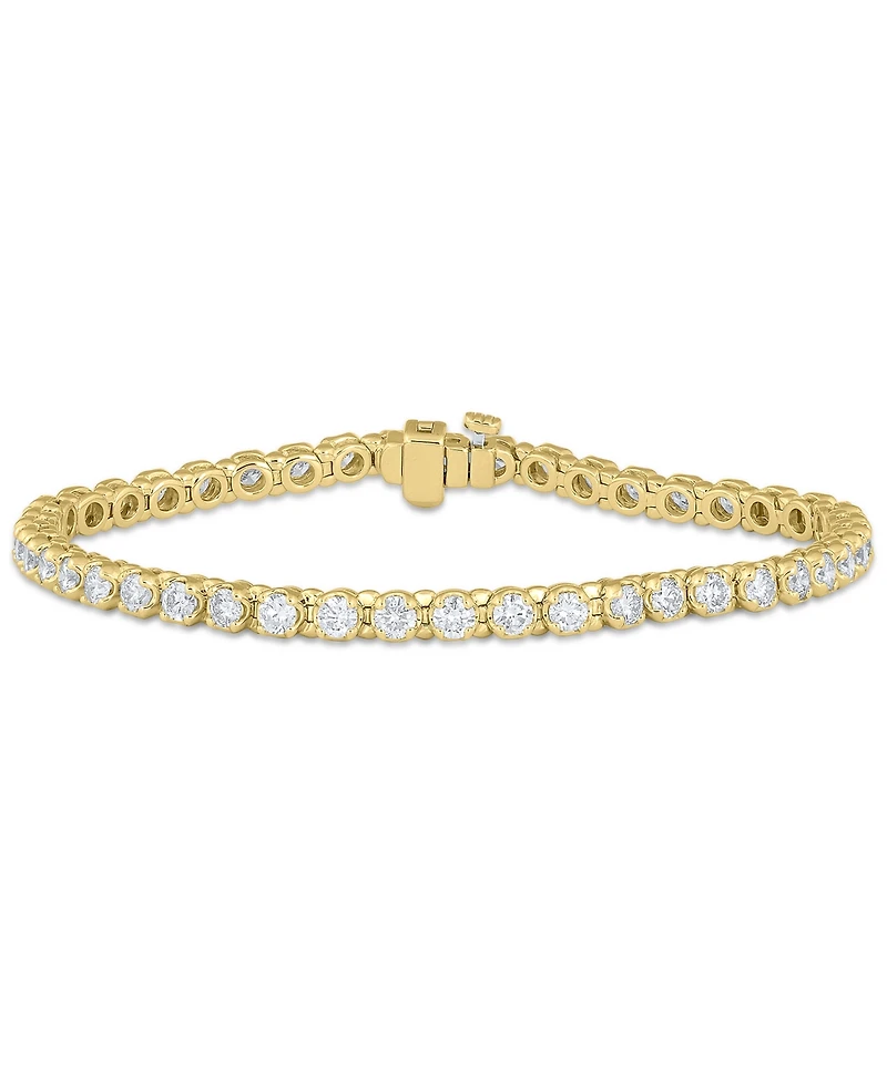 Macy's White Diamond Bracelet (5 ct. t.w.) in 10k Yellow Gold (also in 10k White Gold)