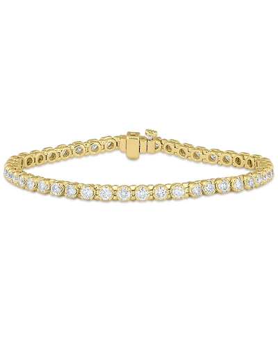 Macy's White Diamond Bracelet (5 ct. t.w.) in 10k Yellow Gold (also in 10k White Gold)
