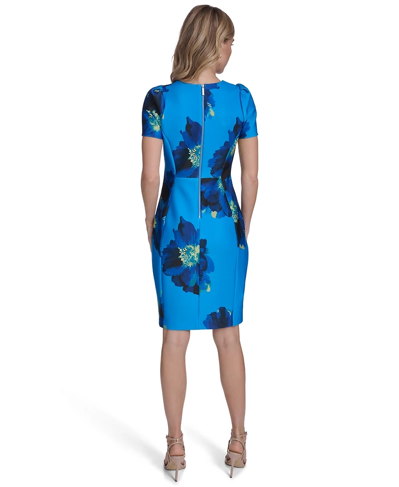 Calvin Klein Women's Crewneck Short-Sleeve Dress