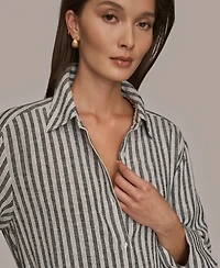 Donna Karan Weekend Women's Long-Sleeve Button-Down Shirt