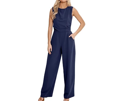 Cupshe Women's Sleeveless Wide-Leg Jumpsuit