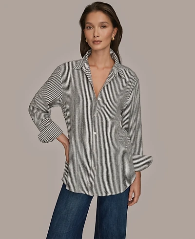 Donna Karan Weekend Women's Long-Sleeve Button-Down Shirt