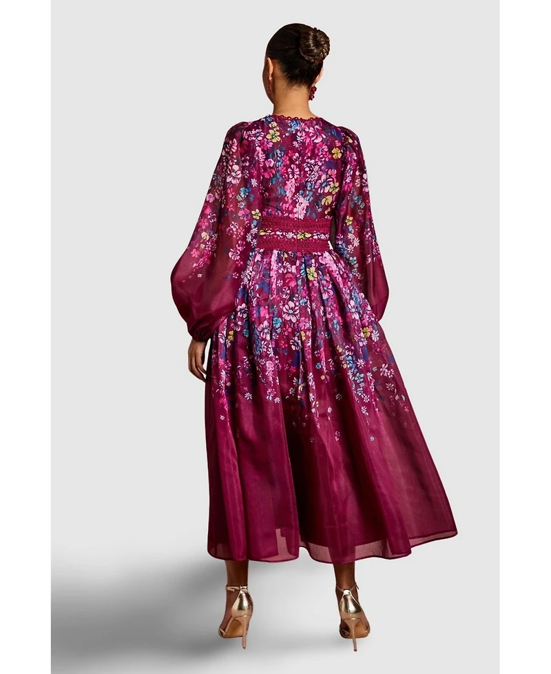 Coast Women's ganza Lace Trim Midaxi Dress