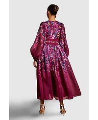 Coast Women's ganza Lace Trim Midaxi Dress