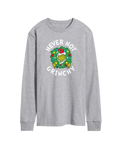 Airwaves Men's The Grinch Never Not Grinchy Graphic Long-Sleeve T-Shirt