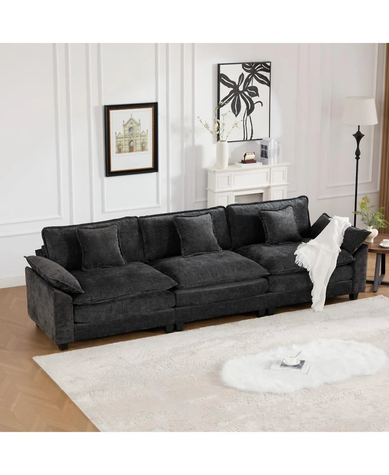 Streamdale Cloud Couch: Flexible, Modular Chenille Sofa for Ultimate Comfort