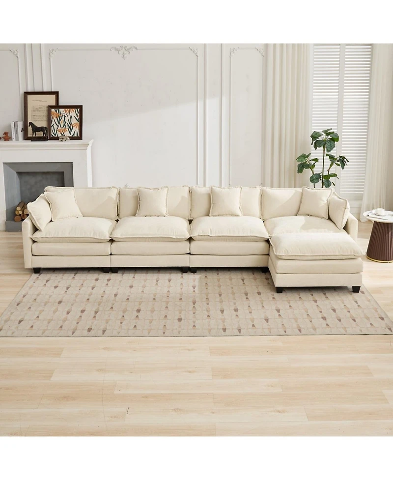 Streamdale Furniture Cloud Couch: Flexible, Modular Chenille Sofa for Ultimate Comfort