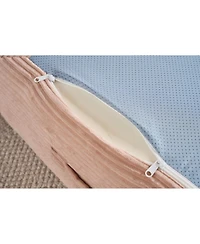 Streamdale Furniture Streamdale Convertible Sleeper Sofa Bed with Pillow (Pink