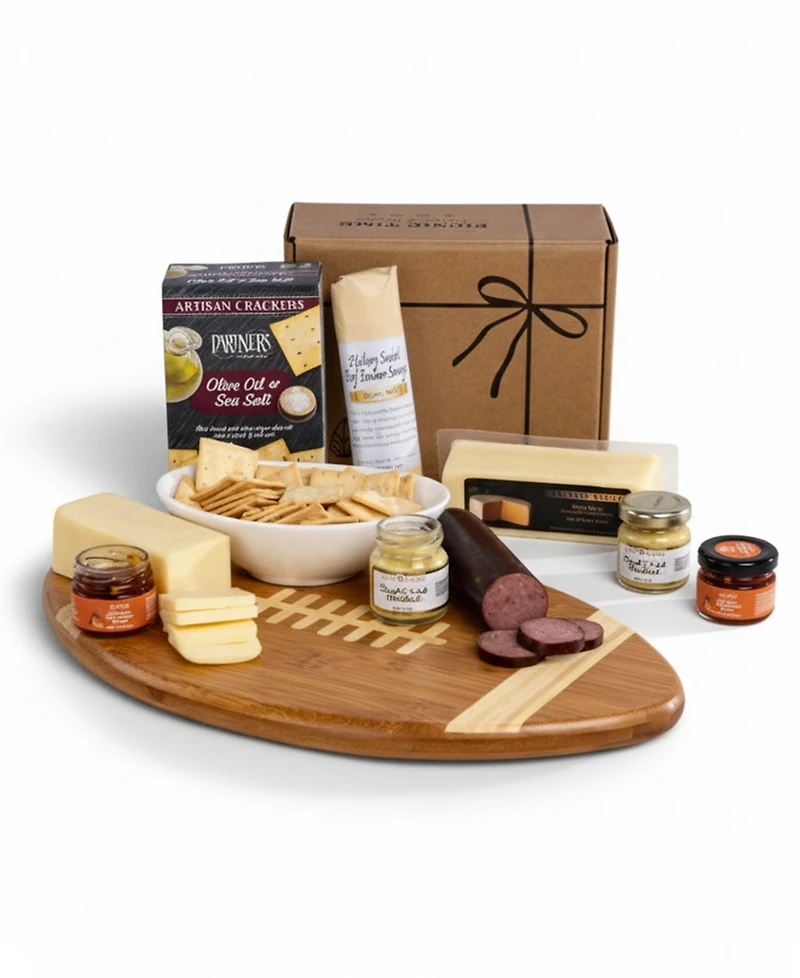 Toscana Touchdown Cutting Board with Gourmet Gift Pack, 5-Piece