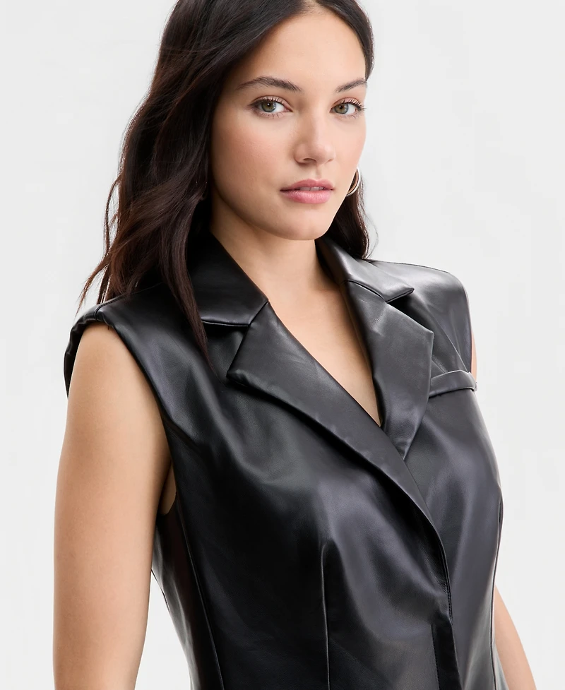 Bar Iii Women's Sleeveless Structured Vest, Macy's Exclusive