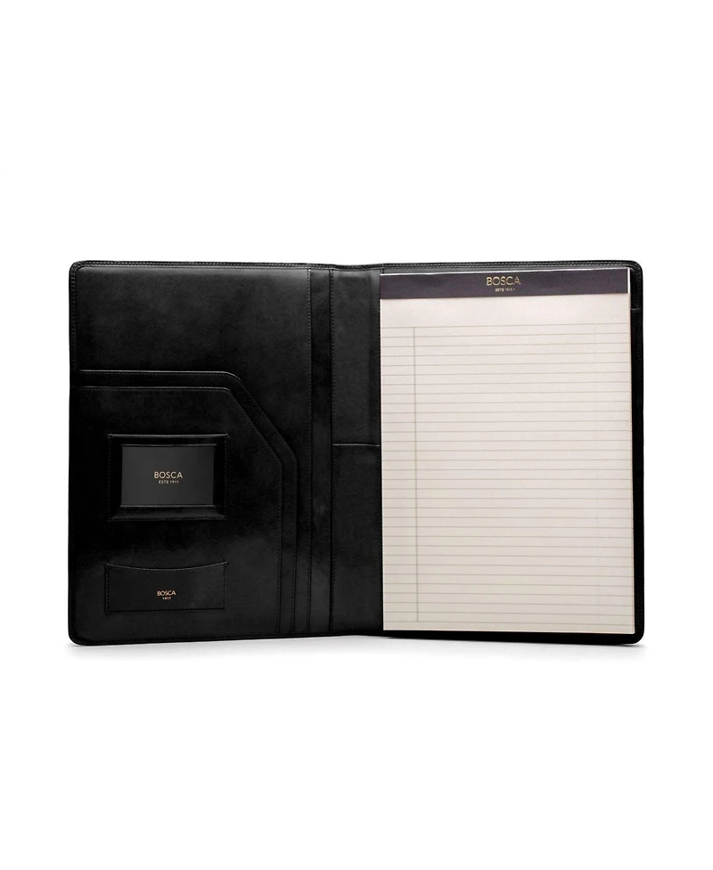 Bosca Old Leather Classic All Leather Pad Cover 8.5 X 11