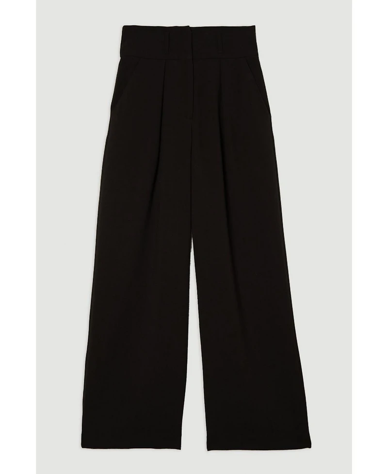 Karen Millen Women's Petite Tailored Wide Leg Trouser