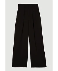 Karen Millen Women's Petite Tailored Wide Leg Trouser