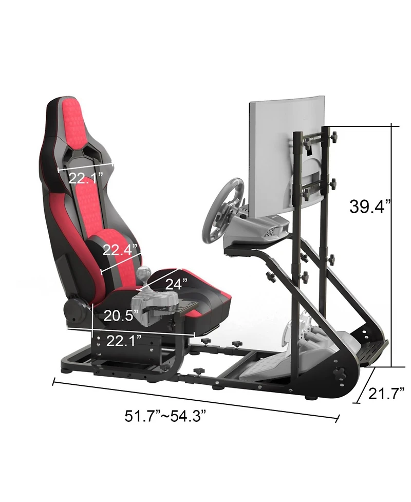 Streamdale Racing Wheel Cockpit for Fanatec, Pxn, Thrustmaster, Logitech