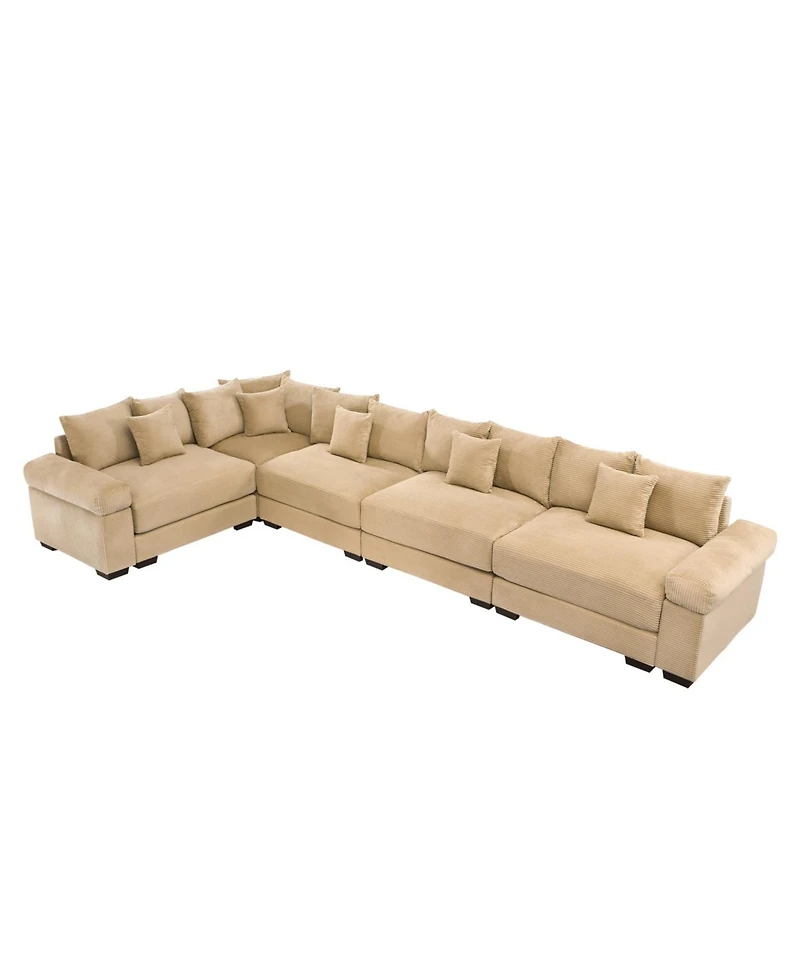 Streamdale Furniture Oversized Cloud Modular Sectional Couch, Convertible, Deep Seat