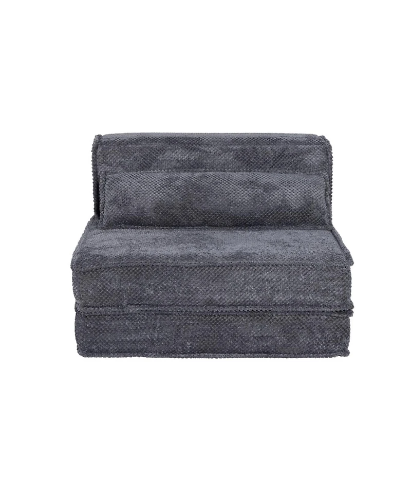 Streamdale Furniture Streamdale Compression Sofa, Convertible Floor Sofa Bed, Modular Sectional Sofa, Dark Grey