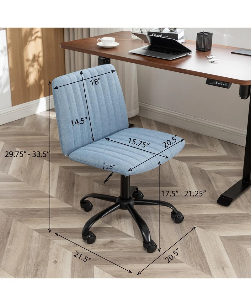 Streamdale Furniture Streamdale Masar Fabric Swivel Office Chair