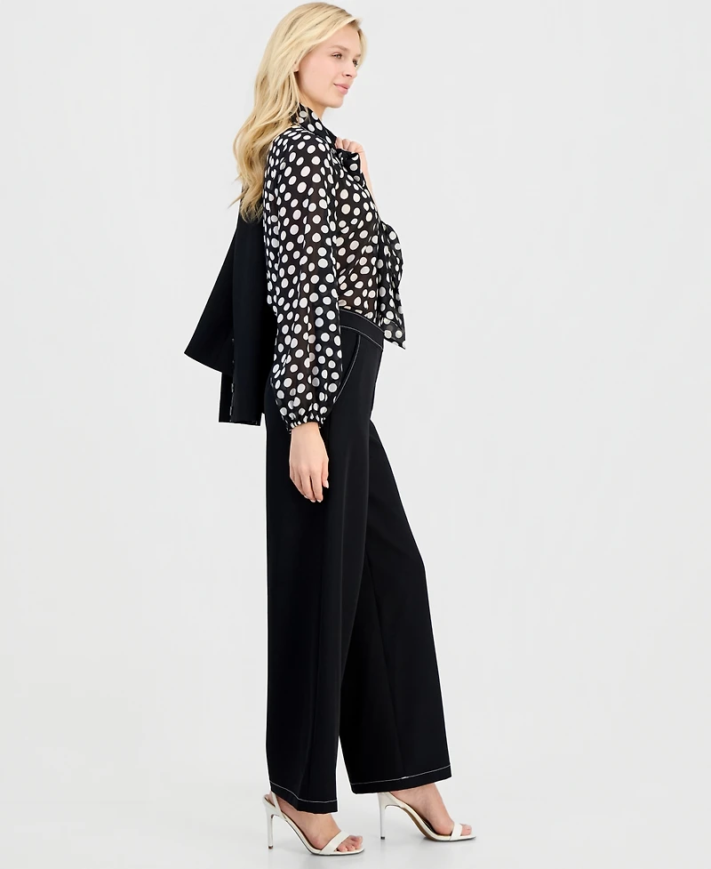 Tahari Asl Petite Wide-Leg Pants