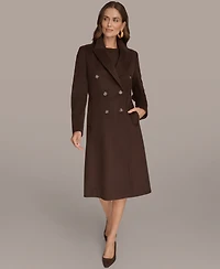 Donna Karan New York Women's Double-Breasted Reefer Coat