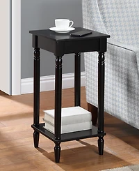 Convenience Concepts 14" Rubberwood Traditional End Table