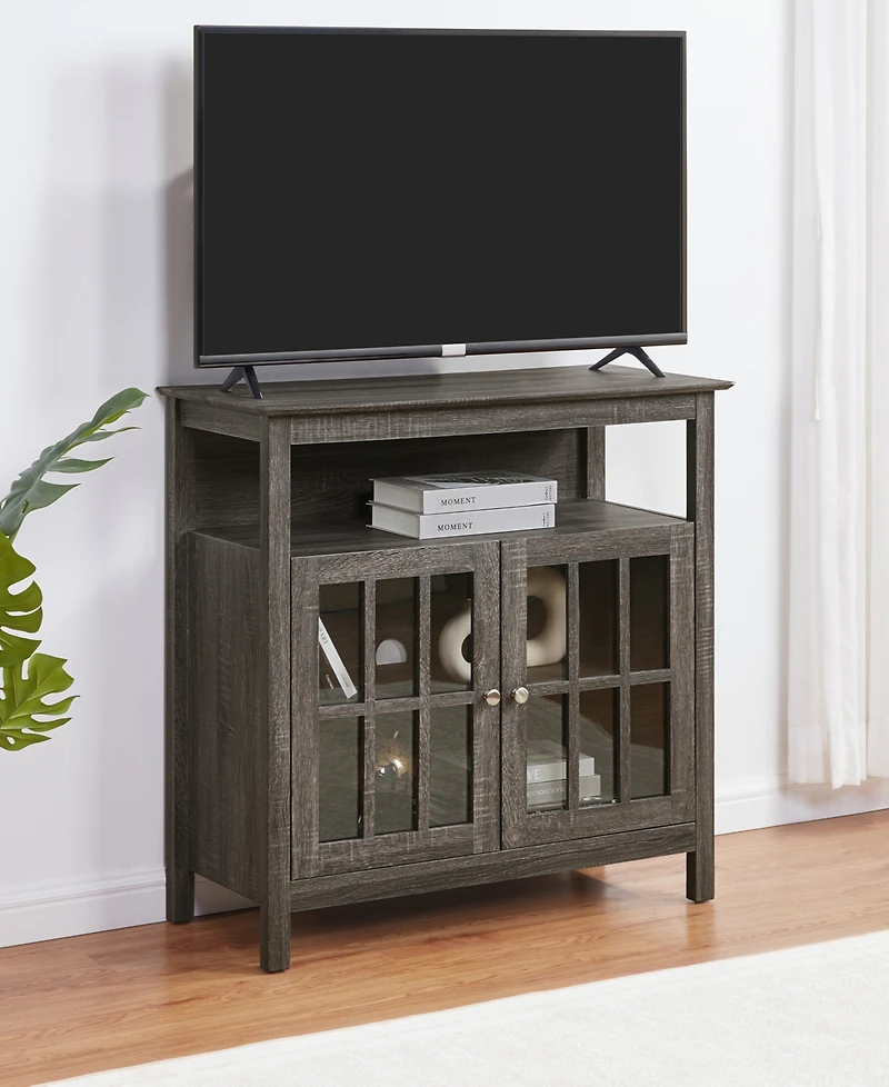 Convenience Concepts 36" Rubberwood Storage Tv Stand