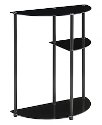 Convenience Concepts 12" Glass Classic Entryway Hall Table