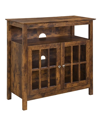 Convenience Concepts 36" Big Sur Highboy Tv Stand with Storage Cabinets
