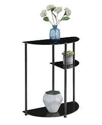 Convenience Concepts 12" Glass Classic Entryway Hall Table