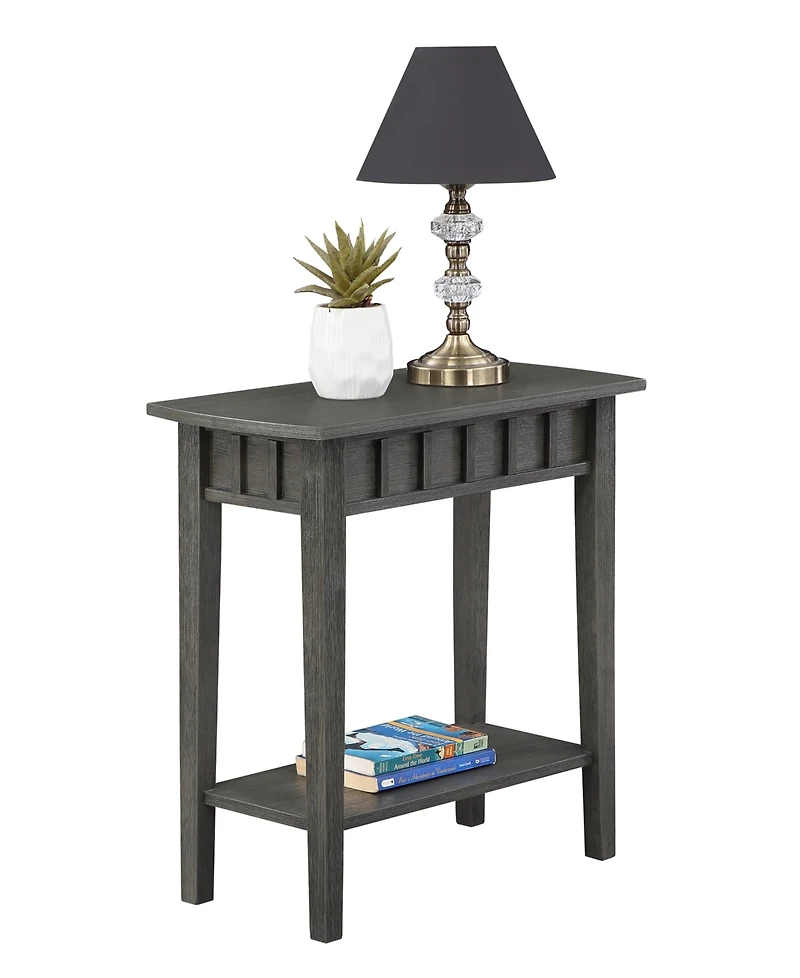 Convenience Concepts 24" Dennis Rubberwood End Table