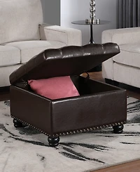 Convenience Concepts 28" Plywood Square Ottoman Coffee Table