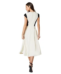 Coast Women's Crepe Color Block Midi Dress