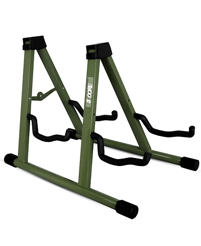 5 Core Double Guitar Stand Floor Adjustable A Frame Folding Acoustic Electric Guitars Holder Stands Gss 2N1 Pgr