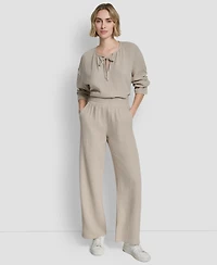 Dkny Jeans Women's High-Rise Gauze Straight-Leg Pants - Pbl