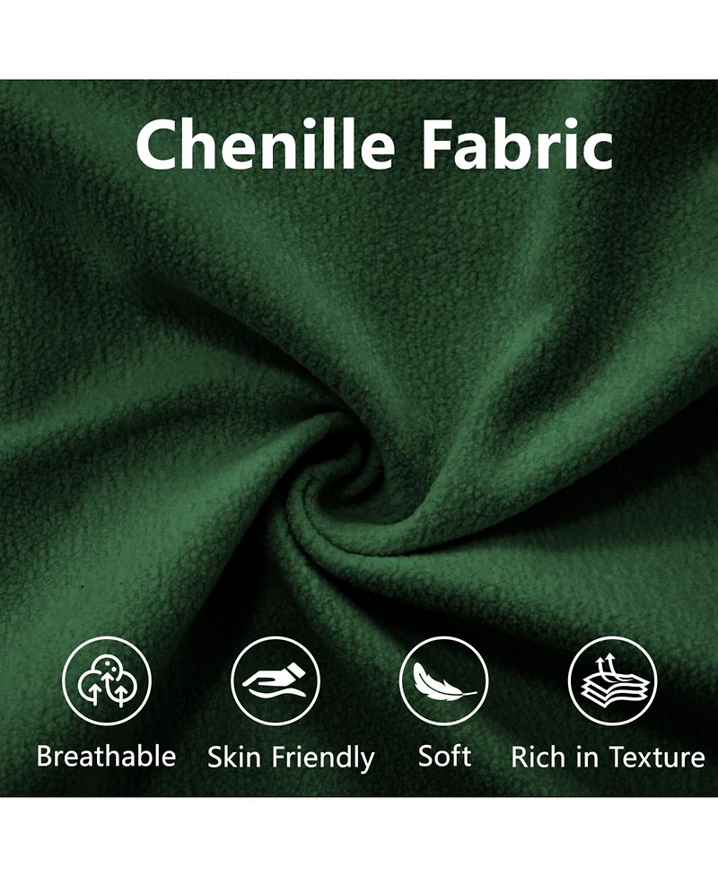 Streamdale Furniture Cloud Couch Chenille 2 Seater Sofa with Pillows & Ottoman