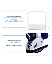 Sugift 330 lbs Platform Cart Dolly Foldable Warehouse Push Hand Truck