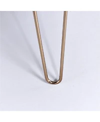 Streamdale Furniture Hailey Black and Gold Wood Storage End Table