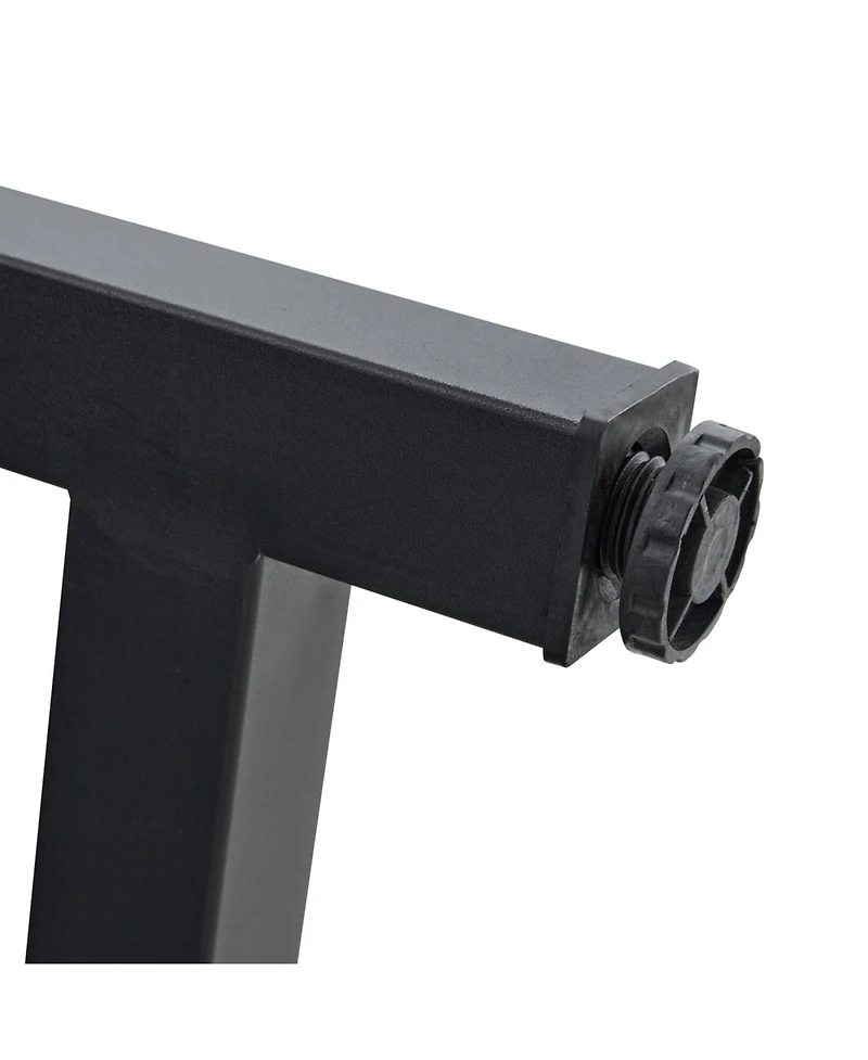 Streamdale Furniture Walnut Dining Table with Storage Platform (7135.4