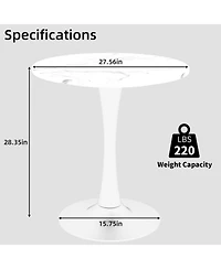 Streamdale Furniture Mid-Century Modern Coffee/Dining Table (2-4 People)