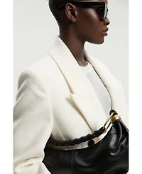 Karen Millen Women's Brushed Wool Double Breasted Maxi Coat