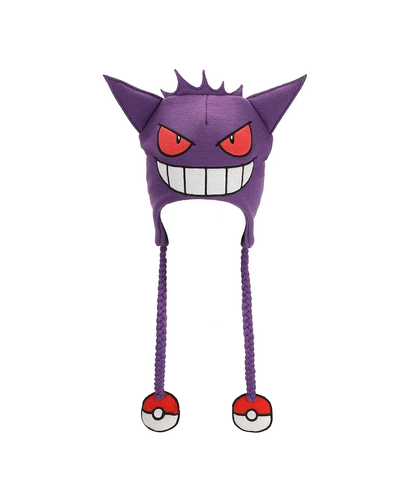 Pokemon Men's Gengar Purple Laplander Knit Cap