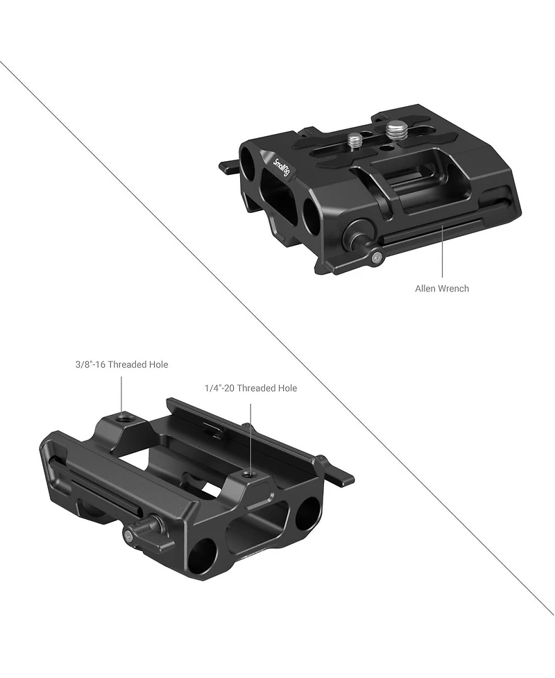 SmallRig Dovetail Baseplate with 15mm Rods