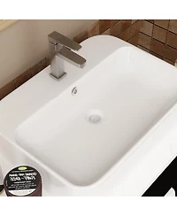 Homsee Single Sink Bathroom Vanity with Ceramics Top