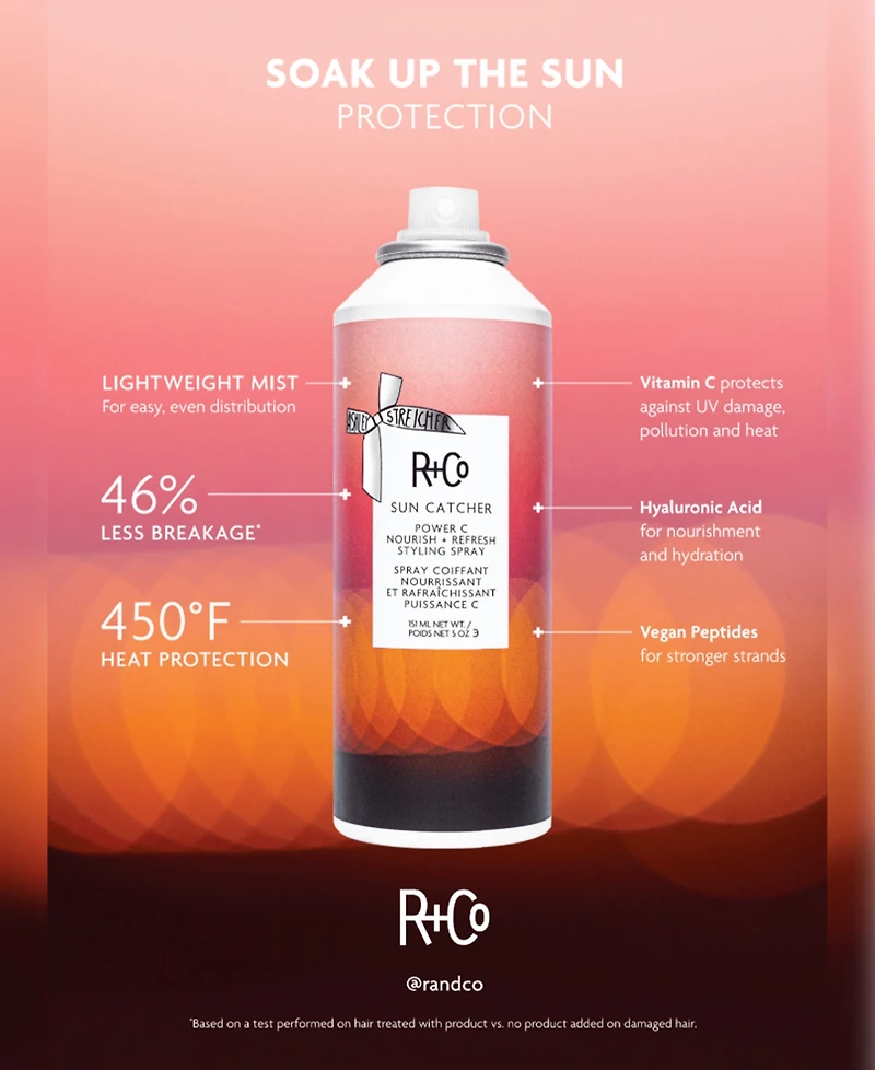 R+Co Sun Catcher Power C Nourish and Refresh Styling Spray, 5 oz.
