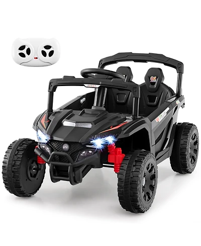 Sugift 12V Kids Ride On Car Utv Electric Vehicle with Led Lights Music and Horn